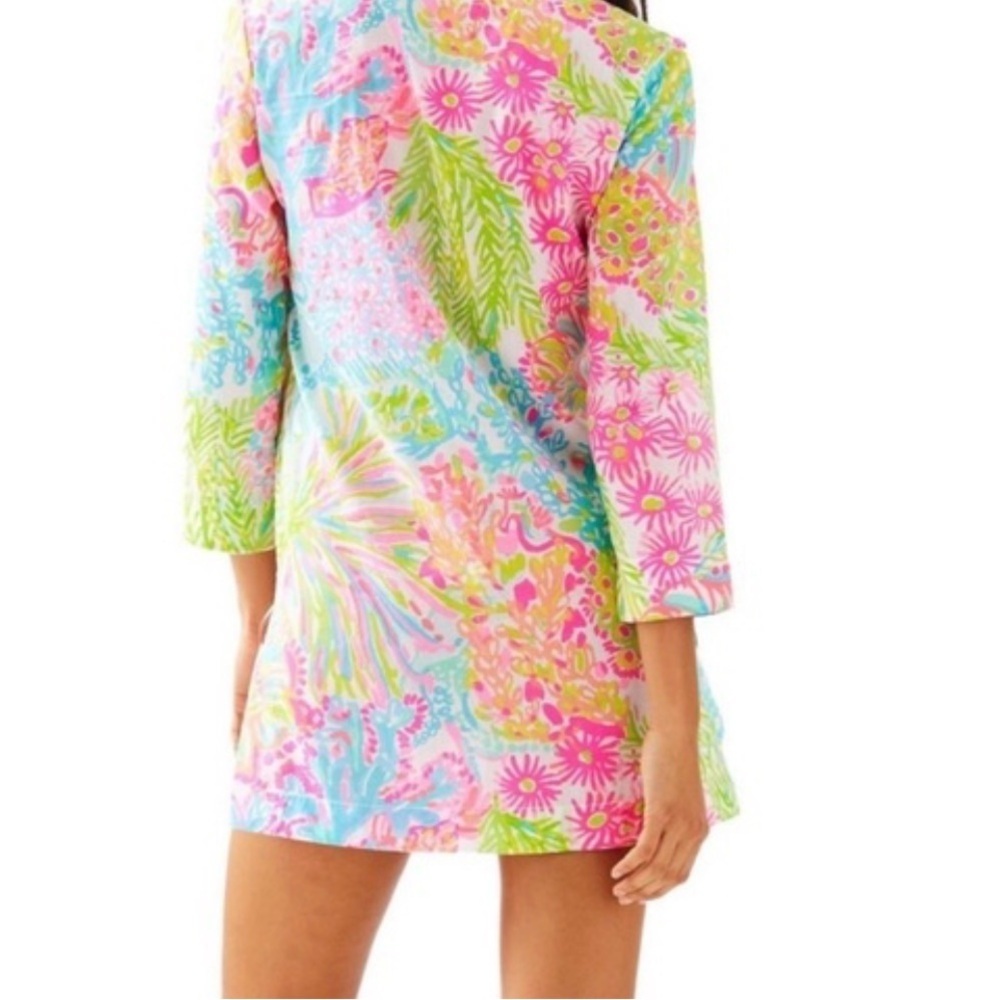 Lilly Pulitzer 100% Cotton Tropical Print Swim Coverup | Size Small - Picture 2 of 3